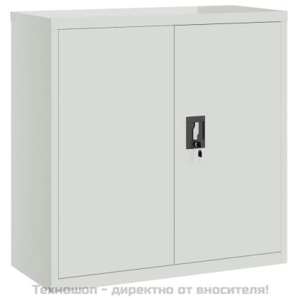 Шкаф за папки светлосив 90x40x130 см стомана