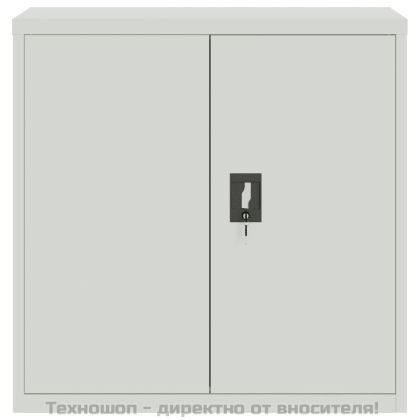 Шкаф за папки светлосив 90x40x130 см стомана