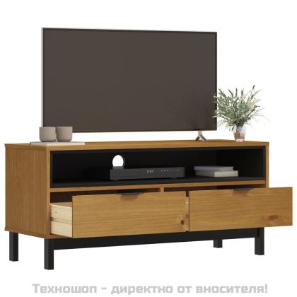 ТВ шкаф "FLAM" 110x40x50 см бор масив
