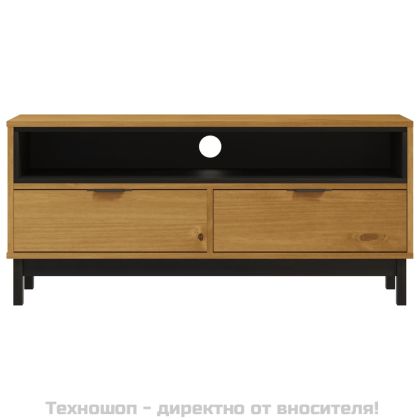 ТВ шкаф "FLAM" 110x40x50 см бор масив