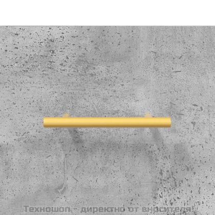 Висок шкаф, бетонно сив, 69,5x34x180 см, инженерно дърво