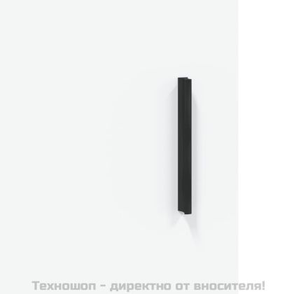 Висок шкаф, бял, 69,5x34x180 см, инженерно дърво