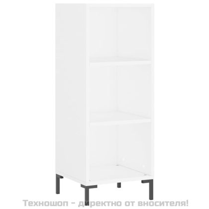 Висок шкаф, бял, 34,5x34x180 см, инженерно дърво