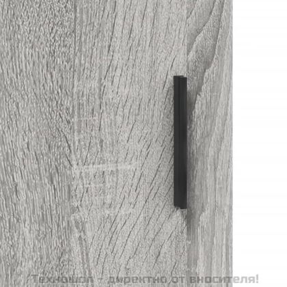 Висок шкаф, сив сонома, 69,5x34x180 см, инженерно дърво