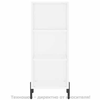 Висок шкаф, бял, 34,5x34x180 см, инженерно дърво