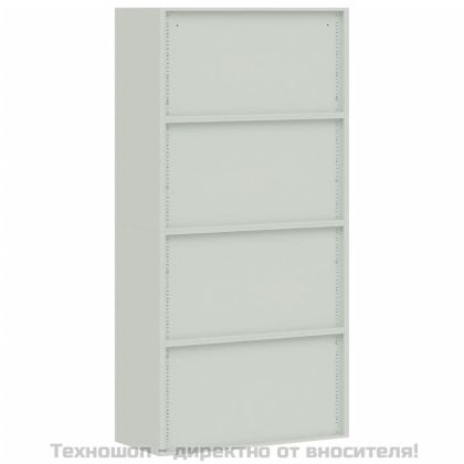 Шкаф за папки светлосив 90x40x180 см стомана