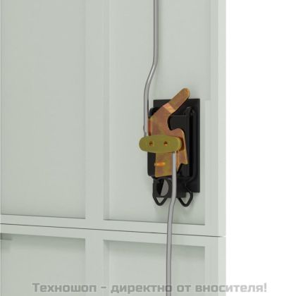 Шкаф за папки светлосив 90x40x180 см стомана