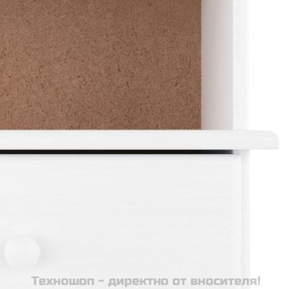 Библиотека с чекмеджета ALTA, бяла, 60x35x142 см, бор масив