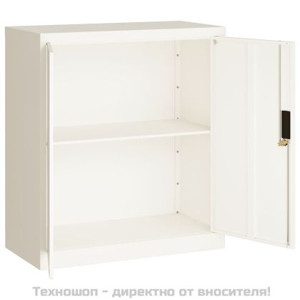 Шкаф за папки бял 79x40x90 см стомана