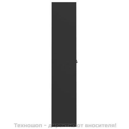 Шкаф за папки черен 105x40x180 см стомана