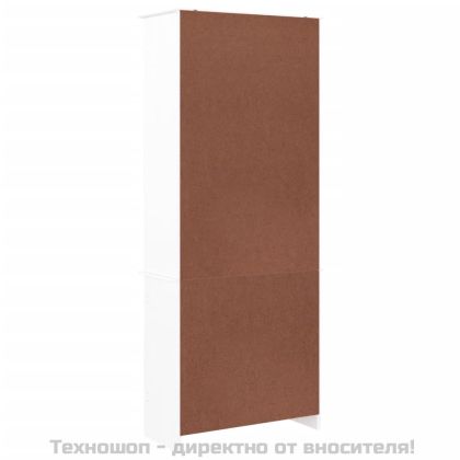 Шкаф витрина ALTA, бял, 77x35x186,5 см, бор масив