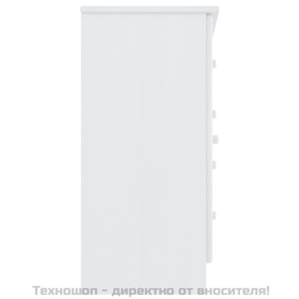 Сайдборд ALTA, бял, 77x35x73 см, борово дърво масив