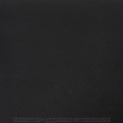 2-местен диван, черен, 120 см, изкуствена кожа