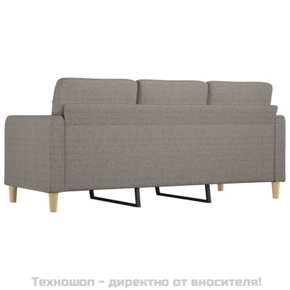 3-местен диван, таупе, 180 см, плат