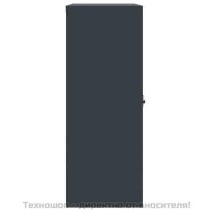 Шкаф за папки антрацит 90x40x105 см стомана