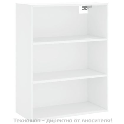 Висок шкаф, бял, 69,5x34x180 см, инженерно дърво