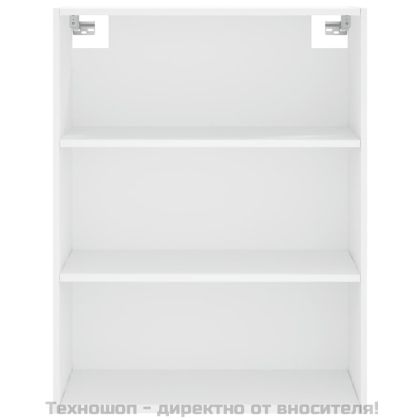 Висок шкаф, бял, 69,5x34x180 см, инженерно дърво