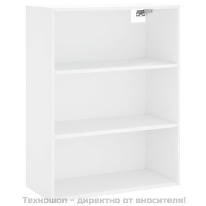 Висок шкаф, бял, 69,5x34x180 см, инженерно дърво