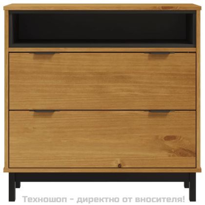 Шкаф с чекмеджета FLAM, 80x40x80 см, борово дърво масив