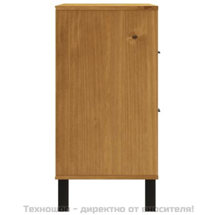 Шкаф с чекмеджета FLAM, 80x40x80 см, борово дърво масив