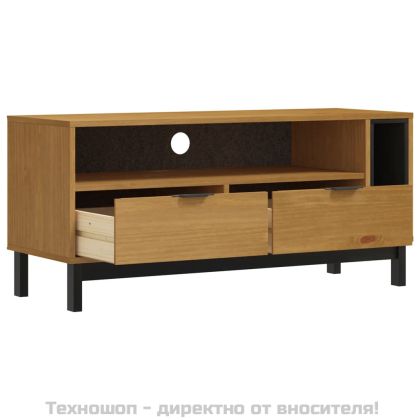 ТВ шкаф "FLAM" 110x40x50 см бор масив
