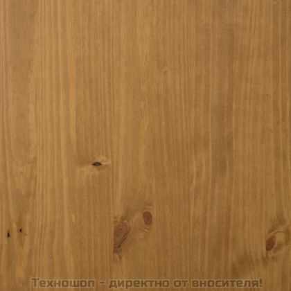 Висок шкаф със стъклени вратички FLAM 92x40x122,5 см бор масив