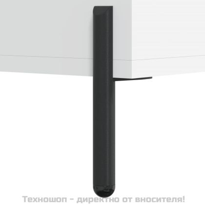 Висок шкаф, бял, 69,5x34x180 см, инженерно дърво