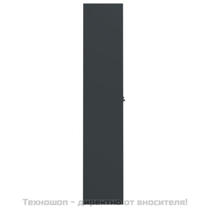 Шкаф за папки антрацит 90x40x200 см стомана