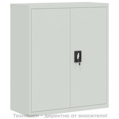 Шкаф за папки сив 90x40x105 см стомана