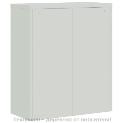 Шкаф за папки сив 90x40x105 см стомана