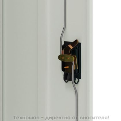 Шкаф за папки светлосив 90x40x70 см стомана