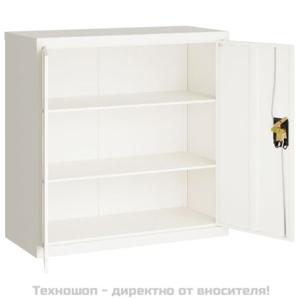 Шкаф за папки бял 90x40x90 см стомана