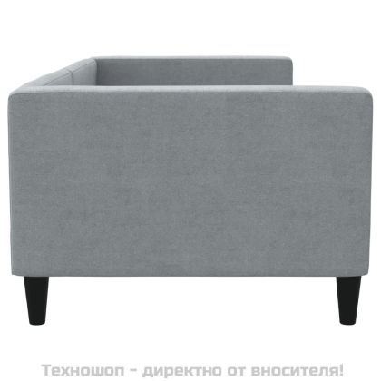 Кушетка, светлосива, 90x200 см, плат