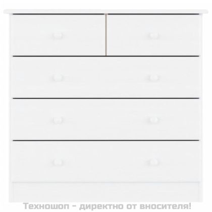 Скрин ALTA, бял, 77x35x73 см, бор масив