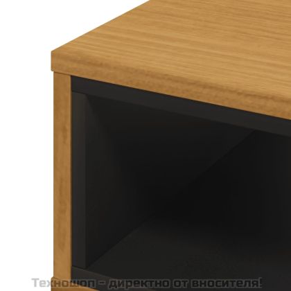 Маса за кафе "FLAM" 100x50x32,5 см бор масив