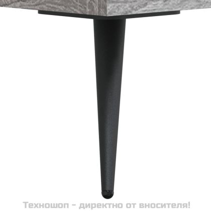 Висок шкаф, сив сонома, 69,5x34x180 см, инженерно дърво