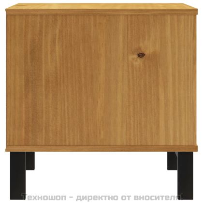 Помощна маса "FLAM" 50x50x50 см борово дърво масив