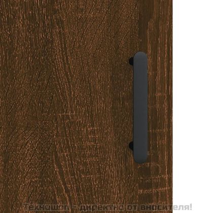 Висок шкаф, кафяв дъб, 69,5x34x180 см, инженерно дърво