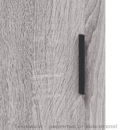 Висок шкаф, сив сонома, 34,5x34x180 см, инженерно дърво