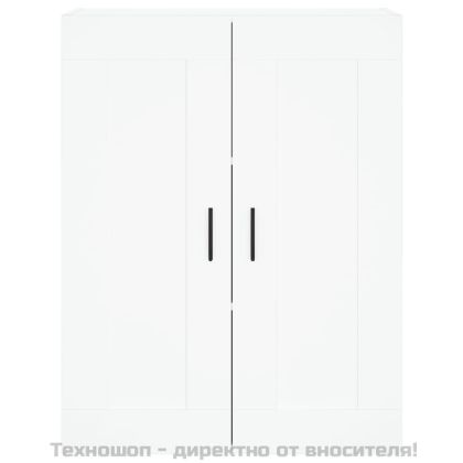 Висок шкаф, бял, 69,5x34x180 см, инженерно дърво