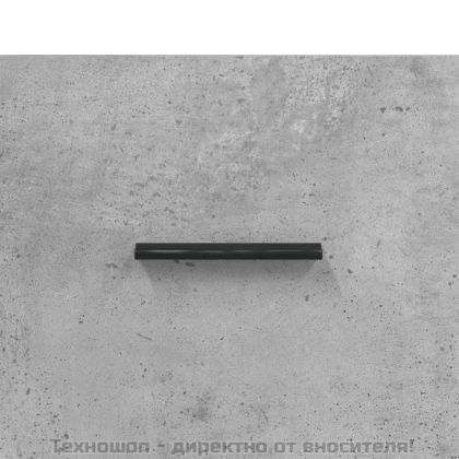 Висок шкаф, бетонно сив, 34,5x34x180 см, инженерно дърво