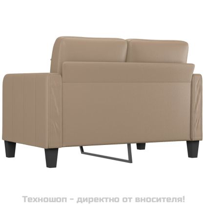 2-местен диван, капучино, 120 см, изкуствена кожа