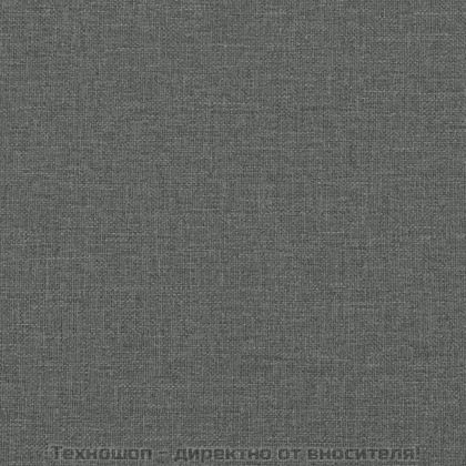 3-местен диван, Тъмносив, 180 см, плат