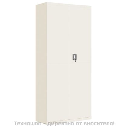 Шкаф за папки бял 90x40x200 см стомана