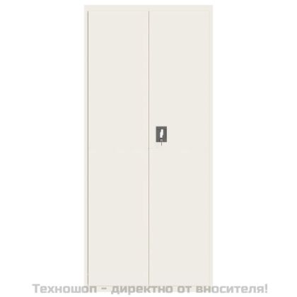 Шкаф за папки бял 90x40x200 см стомана