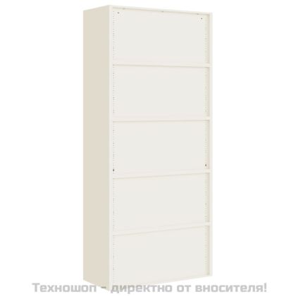 Шкаф за папки бял 90x40x200 см стомана