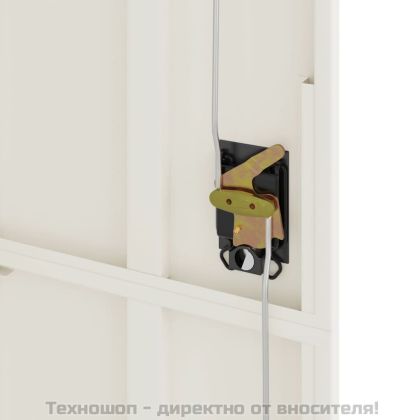 Шкаф за папки бял 90x40x200 см стомана