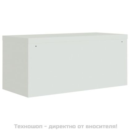 Шкаф за папки светлосив 90x40x40 см стомана