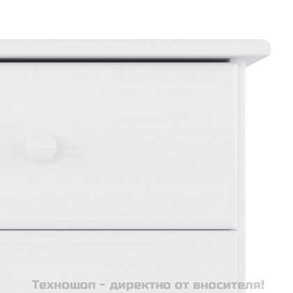 Сайдборд ALTA, бял, 77x35x73 см, борово дърво масив