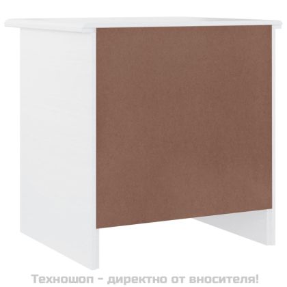 Нощно шкафче бяло ALTA 41x35x41 см бор масив